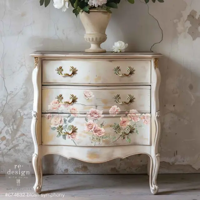 Χαρτί Decor Transfer Prima Re-Design, Blush Symphony, 15x30.5cm, 3 τεμ. 2