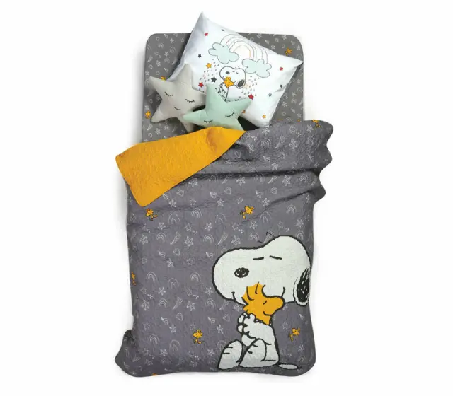 ΚΟΥΒΡ-ΛΙ ΜΙΚΡ-ΠΟΛ SNOOPY RAINBOW 160X220 - NEF NEF