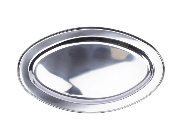 Πιατέλα σερβιρίσματος Excellent Houseware από ανοξείδωτο ατσάλι με διαστάσεις 45x29cm - Silver A12150020 2