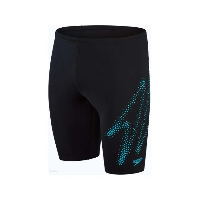 Speedo Boy's Hyper Boom Logo Placement Jammer Swim Trunks Μαύρο 800315515182 (Speedo) - 164