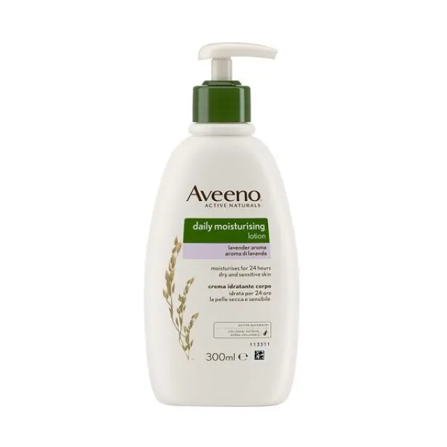 Aveeno Daily Moisturising Lotion Lavender Aroma 300ml - Ενυδατικο Γαλάκτωμα Σώματος (λεβάντα)
