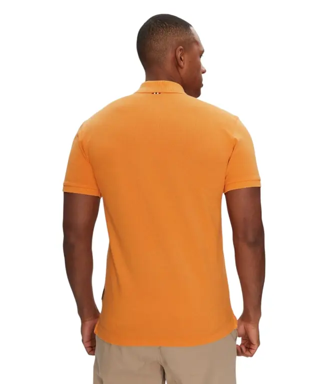 Napapijri - Ανδρική Μπλούζα Κοντομάνικη Polo Elbas Regular Fit NP0A4GB4-A70 Πορτοκαλί - M 2