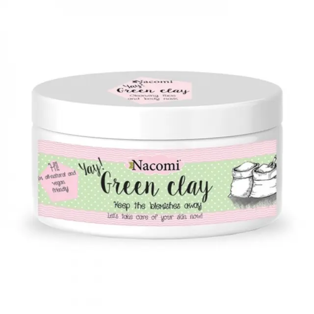 Nacomi Yay! Green Clay Cleansing Face and Body Mask 65g