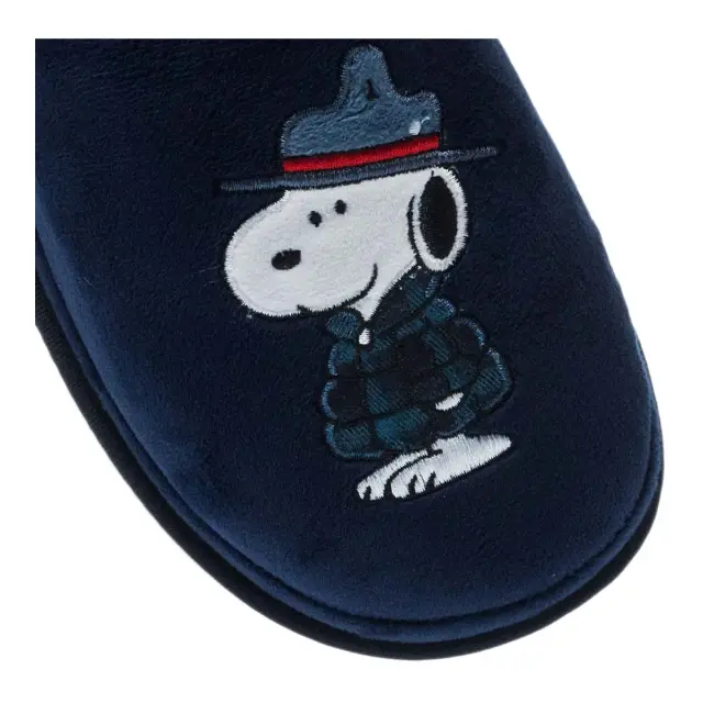 Parex Ανδρικές Παντόφλες Peanuts Snoopy, Χρώμα Μπλε 3