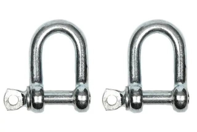 D-shackle 5 mm 2 pieces