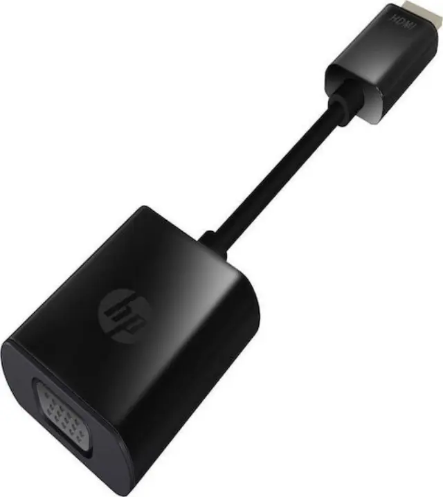 HP HDMI to VGA Cable Adapter VGA (D-Sub) HDMI Type A (Standard) Black 2