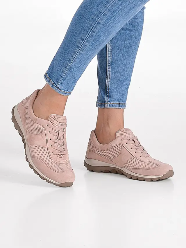 Gabor Sneakers Γυναικείο ύφασμα/δέρμα Nubuck Ροζ GAB/66966 35-ROSA 2