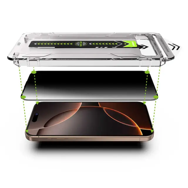 Techsuit - TitanGlass FullCover - iPhone 18 Pro - Privacy 2