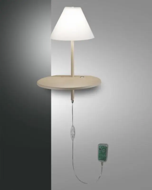 Goodnight 3417-20 απλίκα πορτατίφ με ράφι Dove Grey