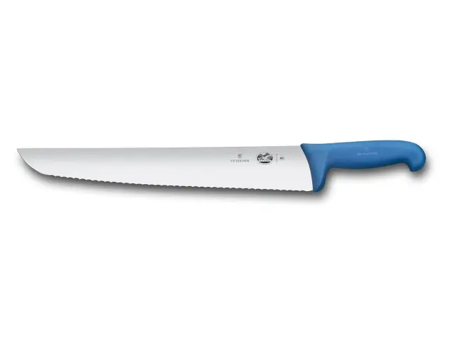 Μαχαίρι Τεμαχισμού Ψαριού Victorinox Fibrox οδοντωτό με μήκος λεπίδας 36cm - Blue5.5232.36