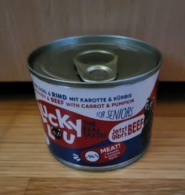 Lucky Lou LifeStage Senior Πουλερικά & Βοδινό (με Καρότο & Κολοκύθα) 200gr