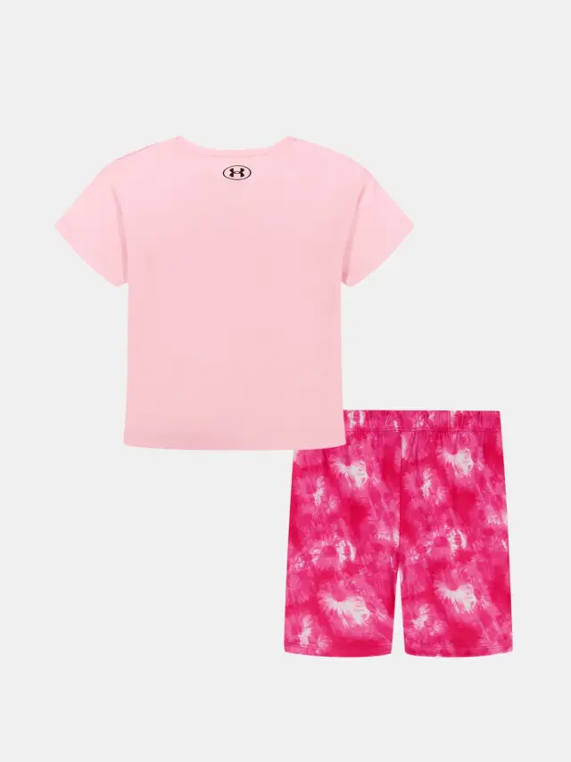 Under Armour Printed Bike Short Set Prime Pink UASJI1RR-685 - 3-4 2
