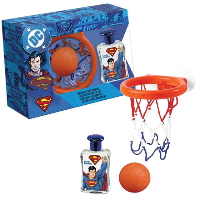 Superman Basket Ball Edition Eau De Toilette Παιδικό Άρωμα 100ml + Μπασκέτα με Βεντούζες + Μπάλα