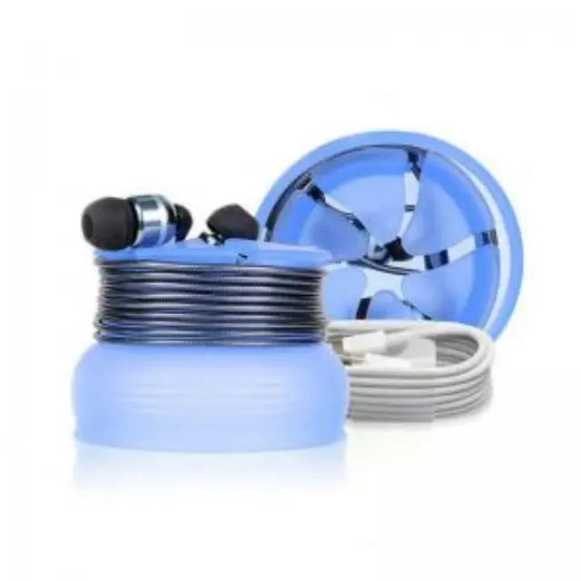 Silicone Case di The Nest για Hands Free ή Καλώδια Μπλε N20780 2