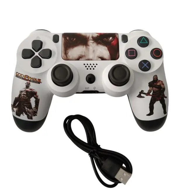 Doubleshock Ασύρματο Gamepad για PS4 War Hero Άσπρο