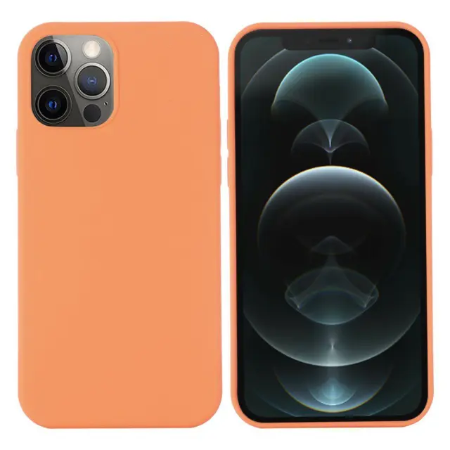 Back Cover Προστατευτική Θήκη Σιλικόνης με Magsafe για iPhone 12/ 12 Pro - Orange OEM 3