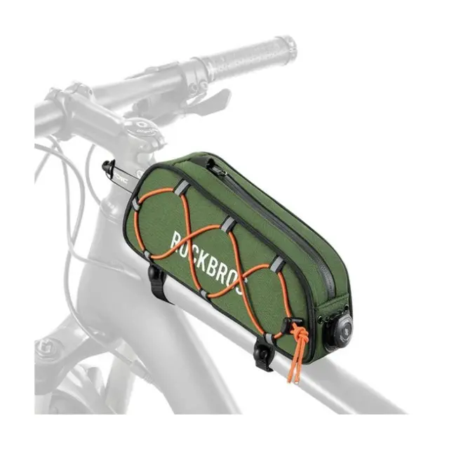 Rockbros Road to Sky Bicycle Bag for the Top Frame Tube Waterproof 0.7L Green