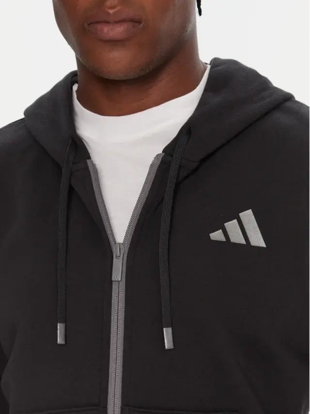 Μπλούζα Holiday 3-Stripes JM1695 Μαύρο Regular Fit - L 3