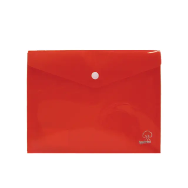 Typotrust Φάκελος PP Kουμπί Α5 Κόκκινο (FP25005-02)