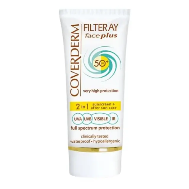 Coverderm Filteray Face Plus Normal SPF50+ Αντηλιακό Προσώπου για Κανονικές Επιδερμίδες 50 ml