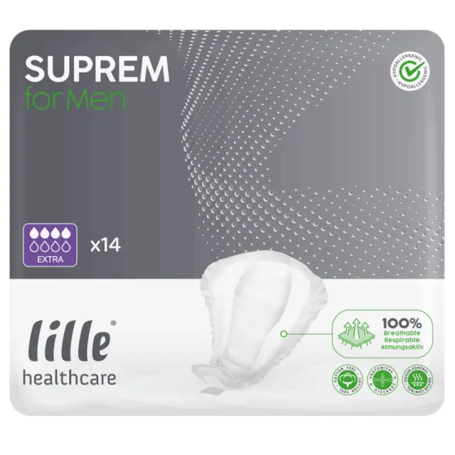 Ειδικές σερβιέτες μόνο για άνδρες LILLE Supreme Suprem For Men EXTRA 14 τεμαχιων