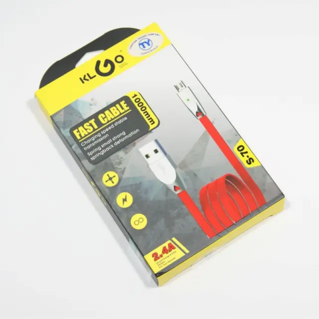 ΕΛΑΣΤΙΚΟ MICRO USB ΚΑΛΩΔΙΟ 2.4A ΦΟΡΤΙΣΗΣ ΚΑΙ ΜΕΤΑΦΟΡΑΣ ΔΕΔΟΜΕΝΩΝ KLGO PH-S-70 2