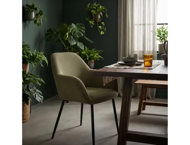 Καρέκλα Atomic Home Deco Factory με διαστάσεις 59x55.7x85cm - Khaki HD0480