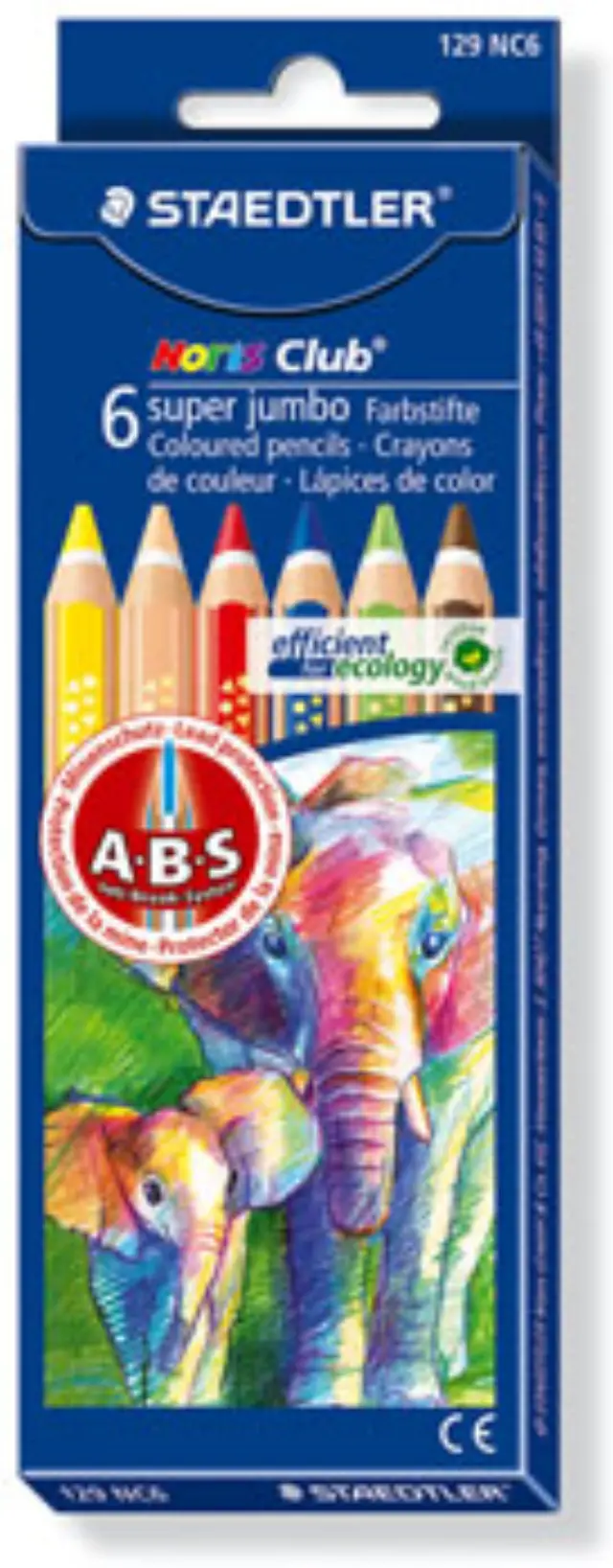 Staedtler Ξυλομπογιές Χρωματιστές Jumbo, 6 Χρώματα
