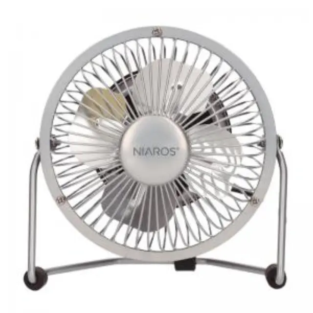 Επιτραπέζιος Ανεμιστήρας Niaros Kila USB 2.5W Mini Γκρι N68210 2