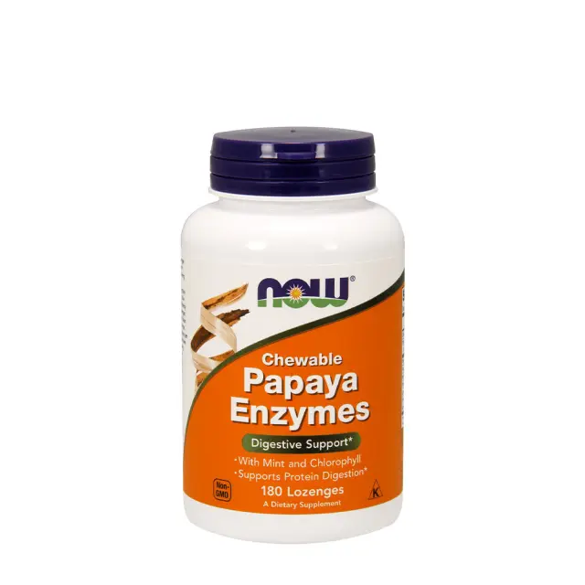 Now Foods Papaya Enzyme 180 Lozenges