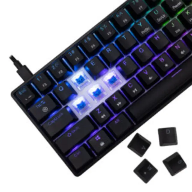 WHITE SHARK Shinobi 2 MECHANICAL KEYBOARD 60% BLUE SWITCH GK004121 BLACK 3