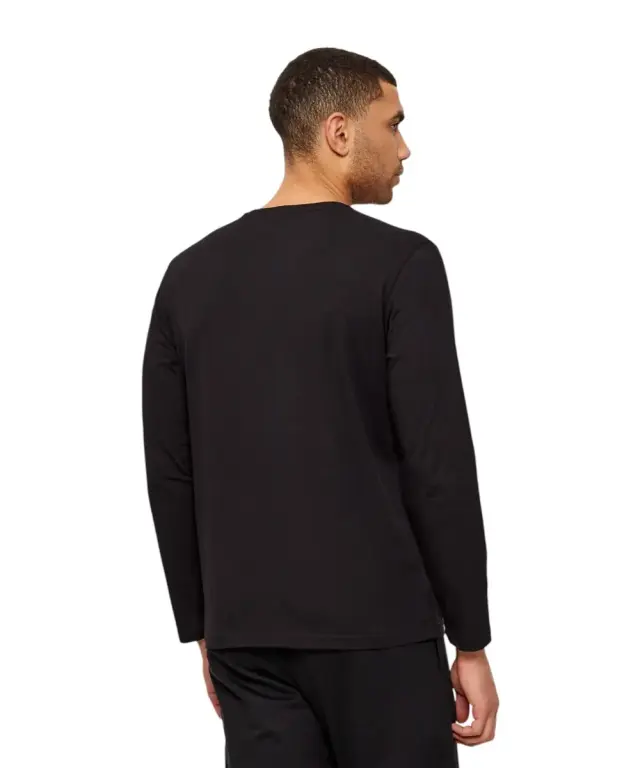 Hugo Boss - Ανδρική Μακρυμάνικη Μπλούζα Mix & Match 50515390-001 Μαύρο - L 2