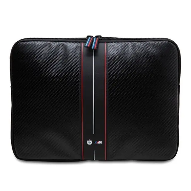 BMW Τσάντα Laptop Carbon & Red Stripe 14" Black
