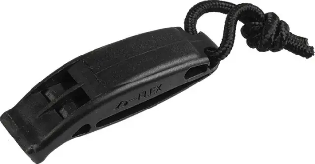 Mil-Tec Whistle Tactical Molle (2PCS BLISTER) Black-Σφυρίχτρα Επιβίωσης - 01-Black-Μαύρο