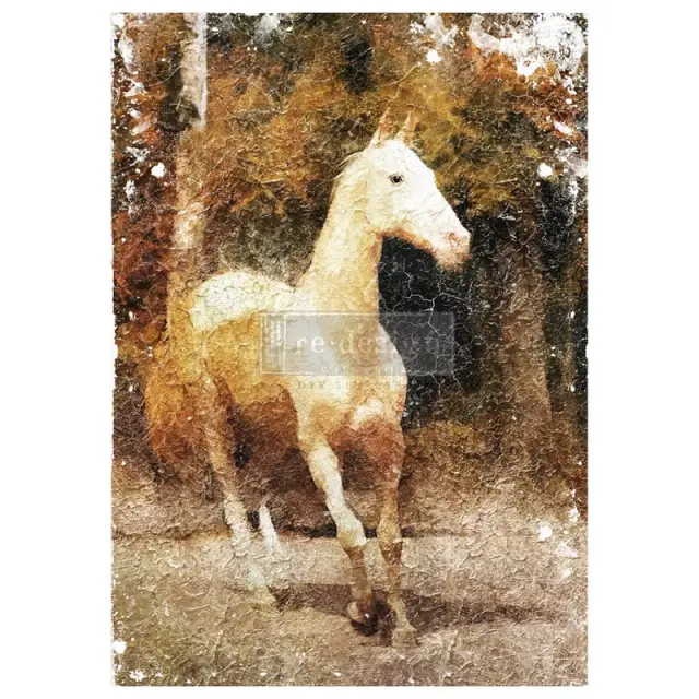 Ριζόχαρτο decoupage Tissue Paper Prima Re-Design, White Majesty, 59.4x84.1cm