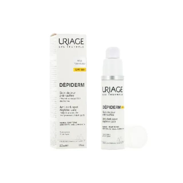 Uriage Depiderm Anti-Dark Spot Daytime Care SPF50+ Κρέμα Προσώπου για Λαμπερή Όψη & Μείωση των Κηλίδων, 30ml