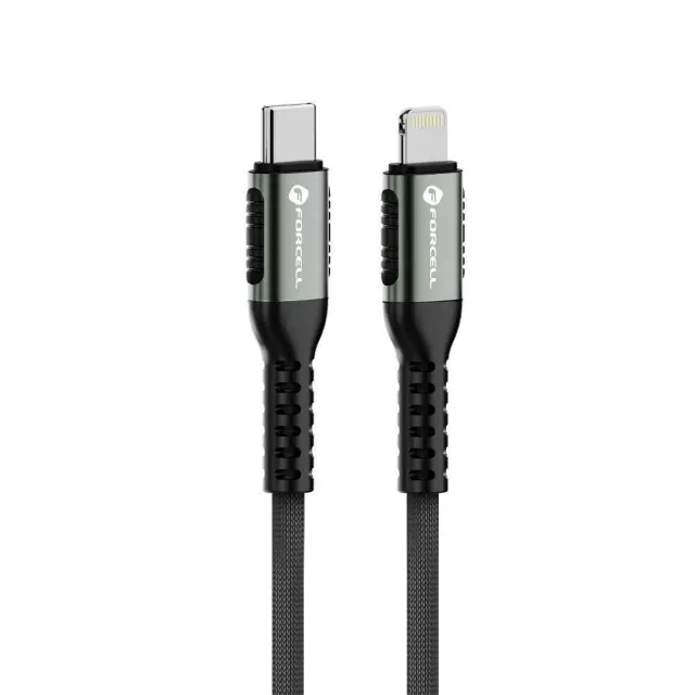 FORCELL F-ENERGY C259 cable Type C to Lightning PD 3A 27W Cafule 1,2 m black