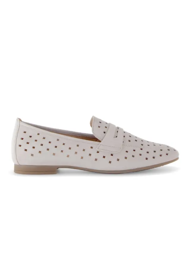 Gabor Μοκασίνια-Loafers Γυναικείο δέρμα Nubuck Γκρί GAB/65219 12-LEINEN 3