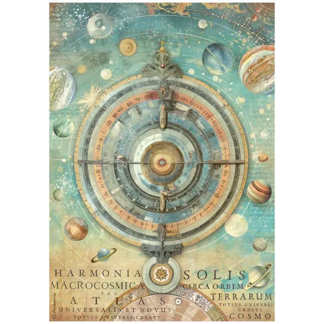 Ριζόχαρτο ντεκουπάζ Stamperia 21x29cm A4, Fortune, Macrocosmo