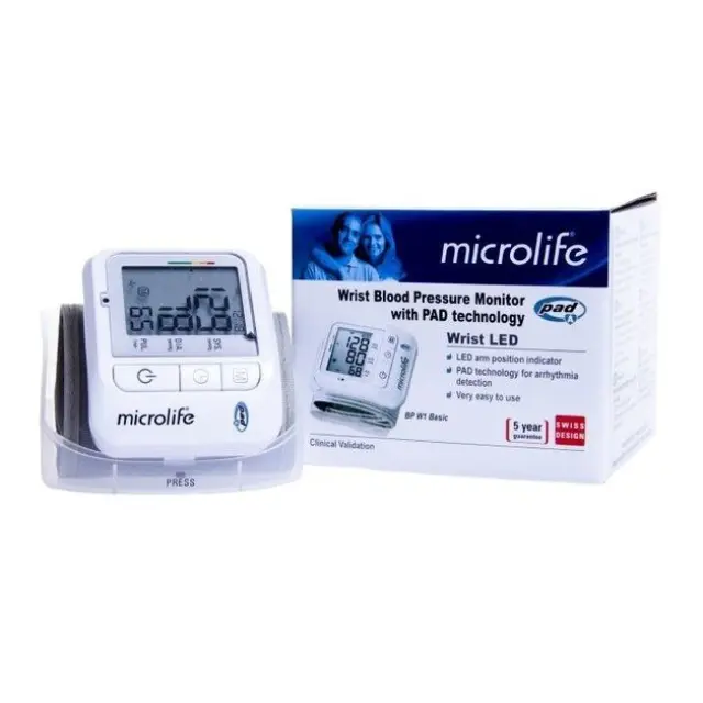 Microlife BP W1 Basic Ψηφιακό Πιεσόμετρο Καρπού με ανίχνευση Αρρυθμίας
