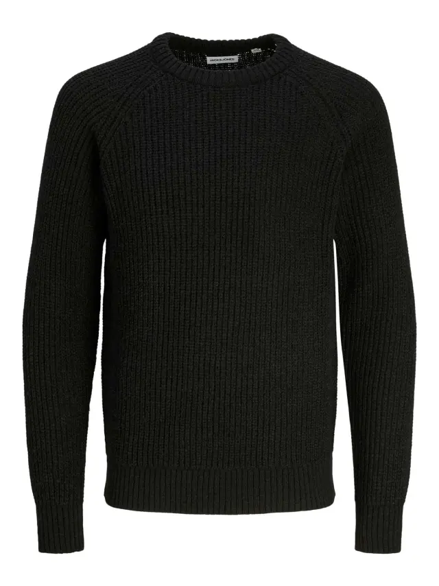 JJJONES KNIT CREW NECK Black