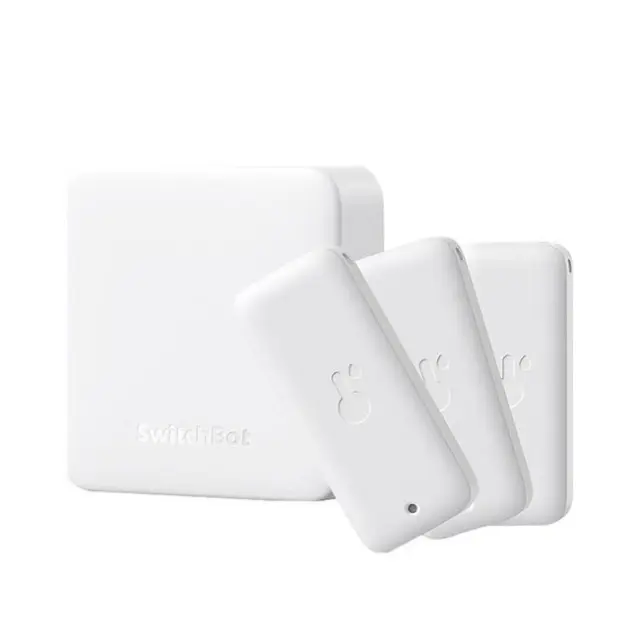 SwitchBot Smart Control Unit & 3x Temperature & Humidity Sensor White (049119)