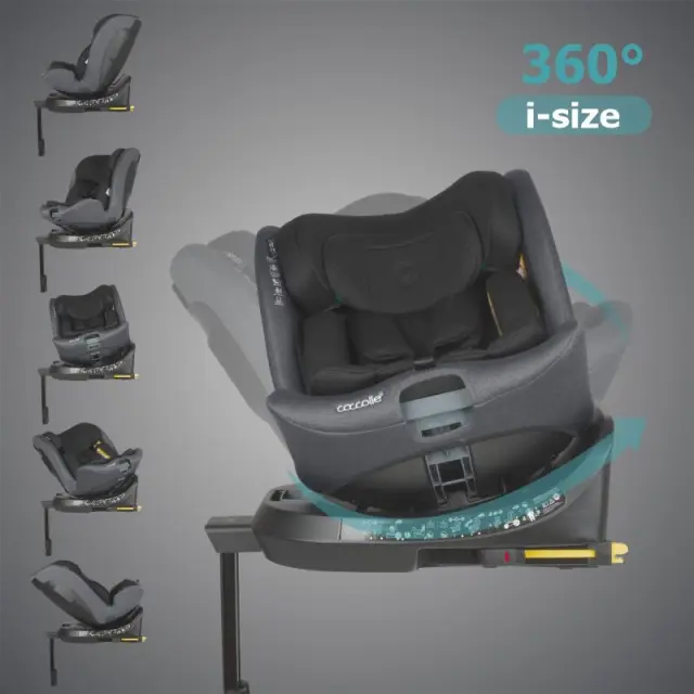 Coccolle Ario Κάθισμα Αυτοκινήτου i-Size 40-150cm ISOFIX Anthracite 3