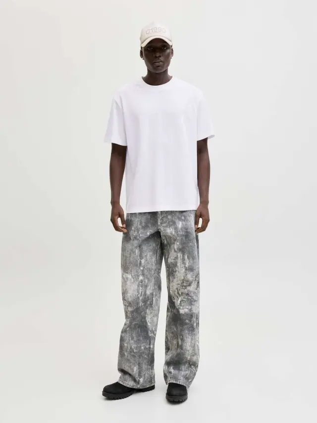 JCOFUSION BADGE TEE SS CREW NECK LN Bright White 2