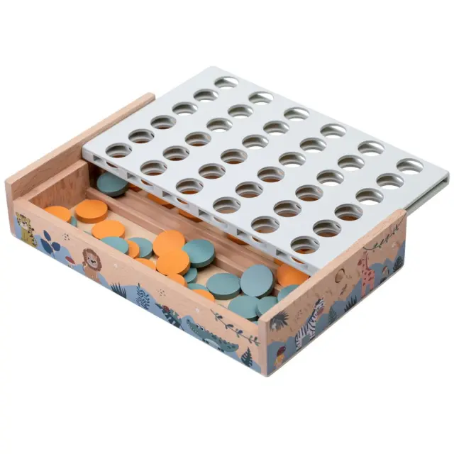 FreeON Free2Play Ξύλινο Επιτραπέζιο Τέσσερα στη Σειρά Safari 3+ Ετών 2