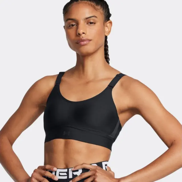 Under Armour Women's Infinity Mid Bra Τριπλό Μαύρο 1384123-002 (Under Armour) - Large