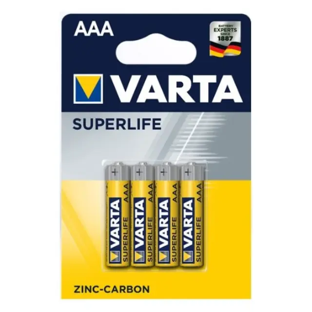 VARTA HEAVY DUTY R-03 ΑΛΚΑΛΙΚΕΣ ΜΠΑΤΑΡΙΕΣ ΑΑΑ 1.5V 4TEMAXIA ZS21-3
