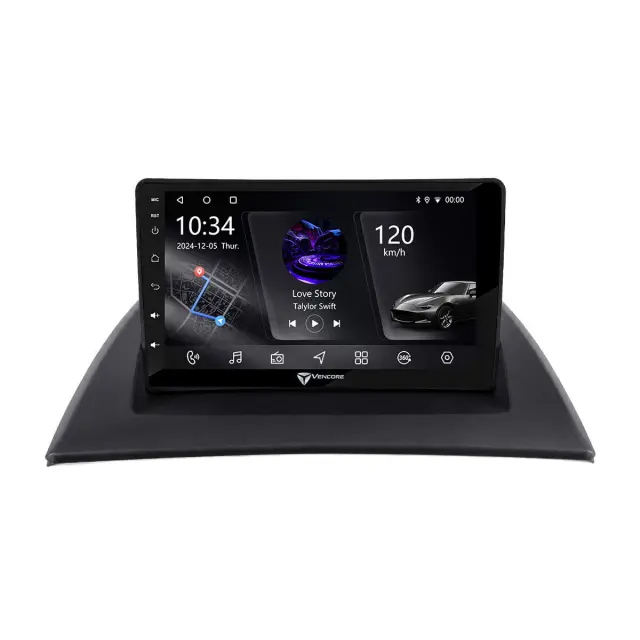 VenCore Οθόνη Multimedia Android 15 9" PX5S Octa-Core 2GB/32GB IPS με Πρόσοψη, CarPlay, Android Auto και Υποστήριξη Κάμερας 360° για BMW X3 E83 2003-2010 – Μαύρη (3236-10005-0780B) 2