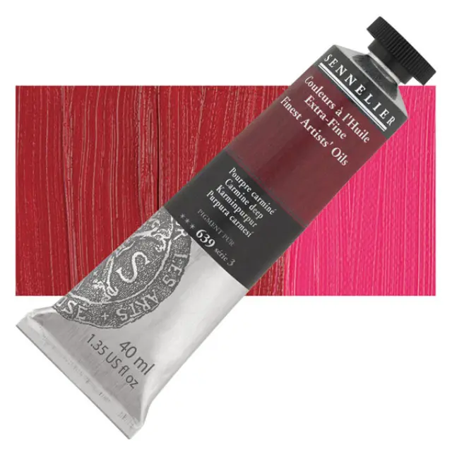 Sennelier Λάδι Finest Artists Oil 639 Carmine Deep - 40ml
