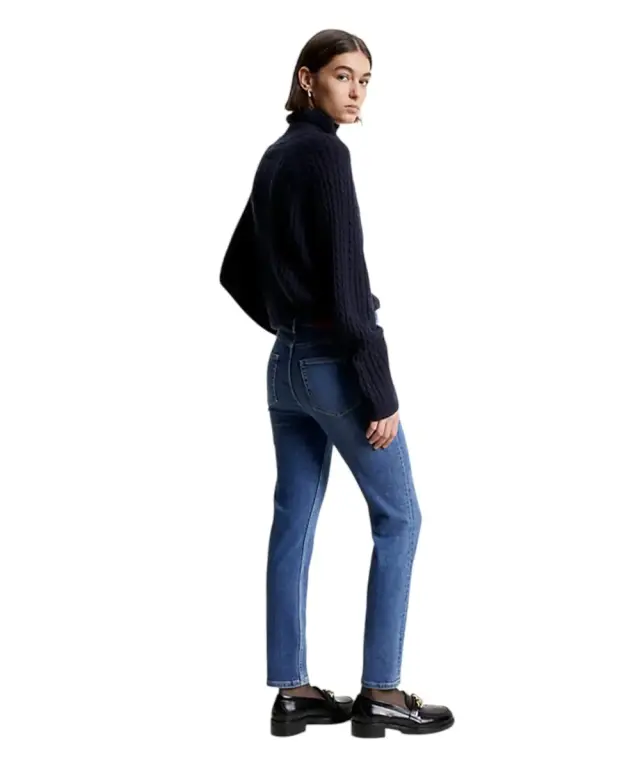 Tommy Hilfiger - Γυναικείο Jean Th Jane High Waist Slim Cigarette Fit WW0WW39617-1A5 Μπλε - W27 L30 3